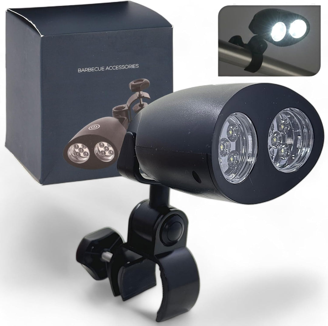 MIJOMA Robuste Grilllampe mit 10 Superhellen LEDs, 180° Flexibler Schwenkmechanismus, Praktische Tou