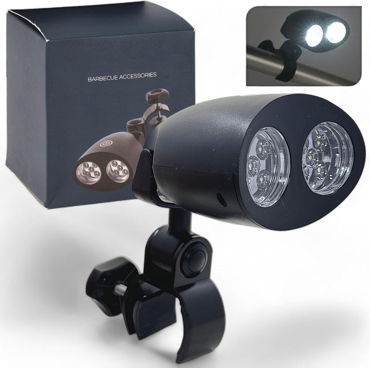 MIJOMA Robuste Grilllampe mit 10 Superhellen LEDs, 180° Flexibler Schwenkmechanismus, Praktische Tou