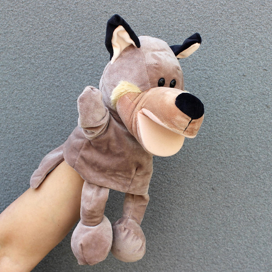 Tier-Handpuppen für Kinder, inklusive Wolf, Tiger, Löwe, Affe mit Pfoten, perfekt zum Geschichtenerz