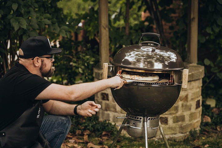 MOESTA-BBQ 10085 Smokin' PizzaRing Pizzaset für Kugelgrill Ø 57cm mit Pizzastein, Pizzablech, Pizzas