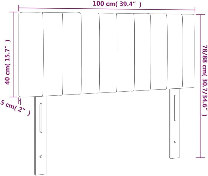 vidaXL Kopfteil, Bettkopfteil mit Holzbeinen, Höhenverstellbar Polsterkopfteil für Bett, Betthaupt B