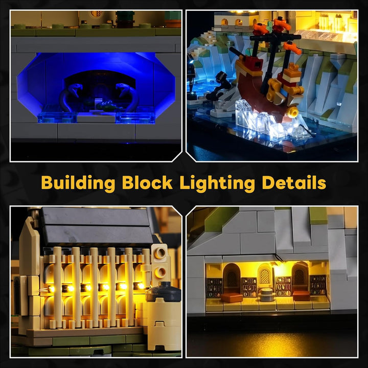 Kyglaring LED-Beleuchtungsset (kein Modell) - Kompatibel mit Lego-76419 Harry Potter Hogwarts Castle