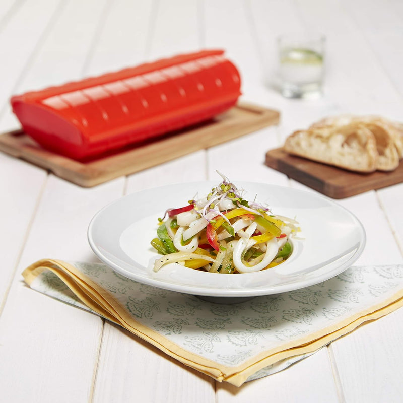 Lékué Dampfbox-Set 1,2 Personen + spanisches Rezeptbuch, 1,2 Personen
