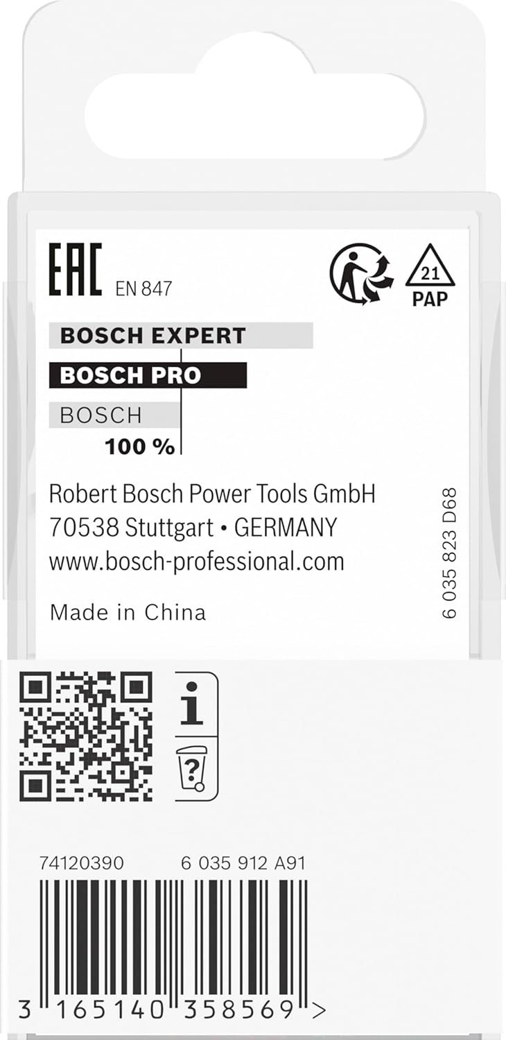 Bosch Professional 1x Kantenformfräser Standard for Wood (für Holz, Radius 6.3mm, Arbeitslänge 17.1m