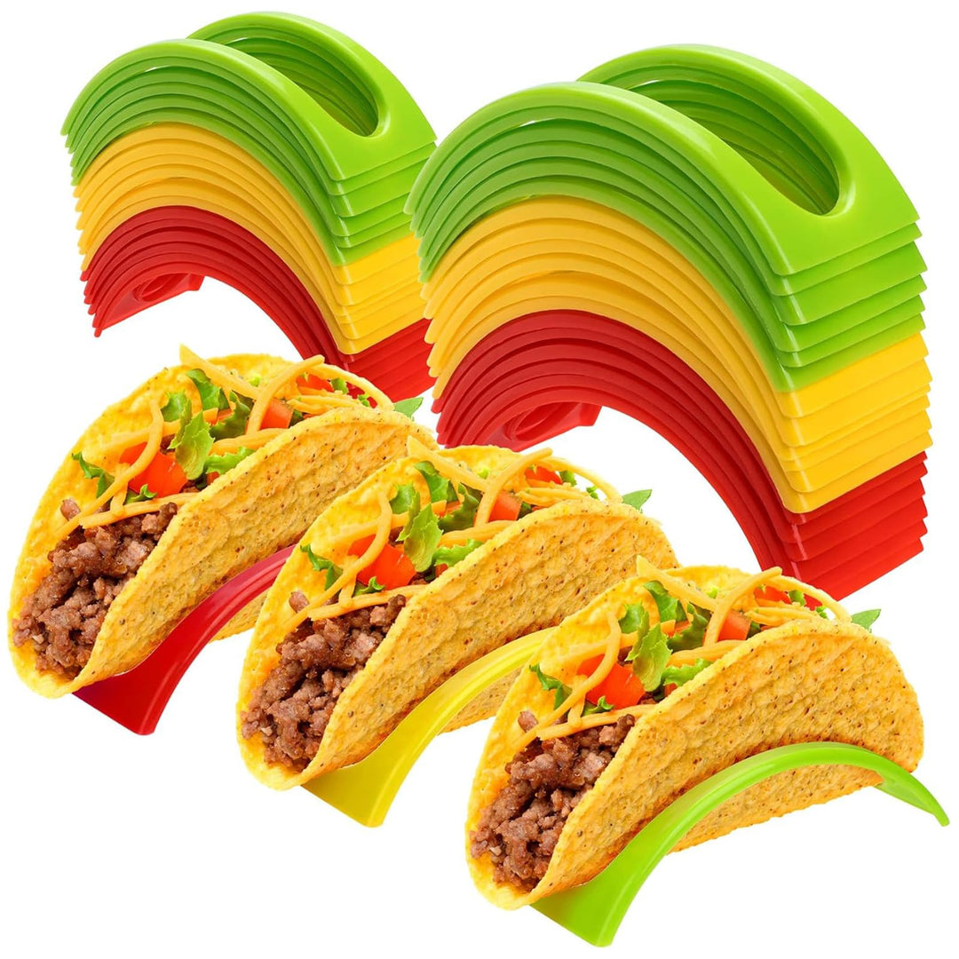 Taco Halter Ständer, 12 Stück Taco Halter, Taco Schalen, Hartplastik Taco Shell Halter Rack, Taco St