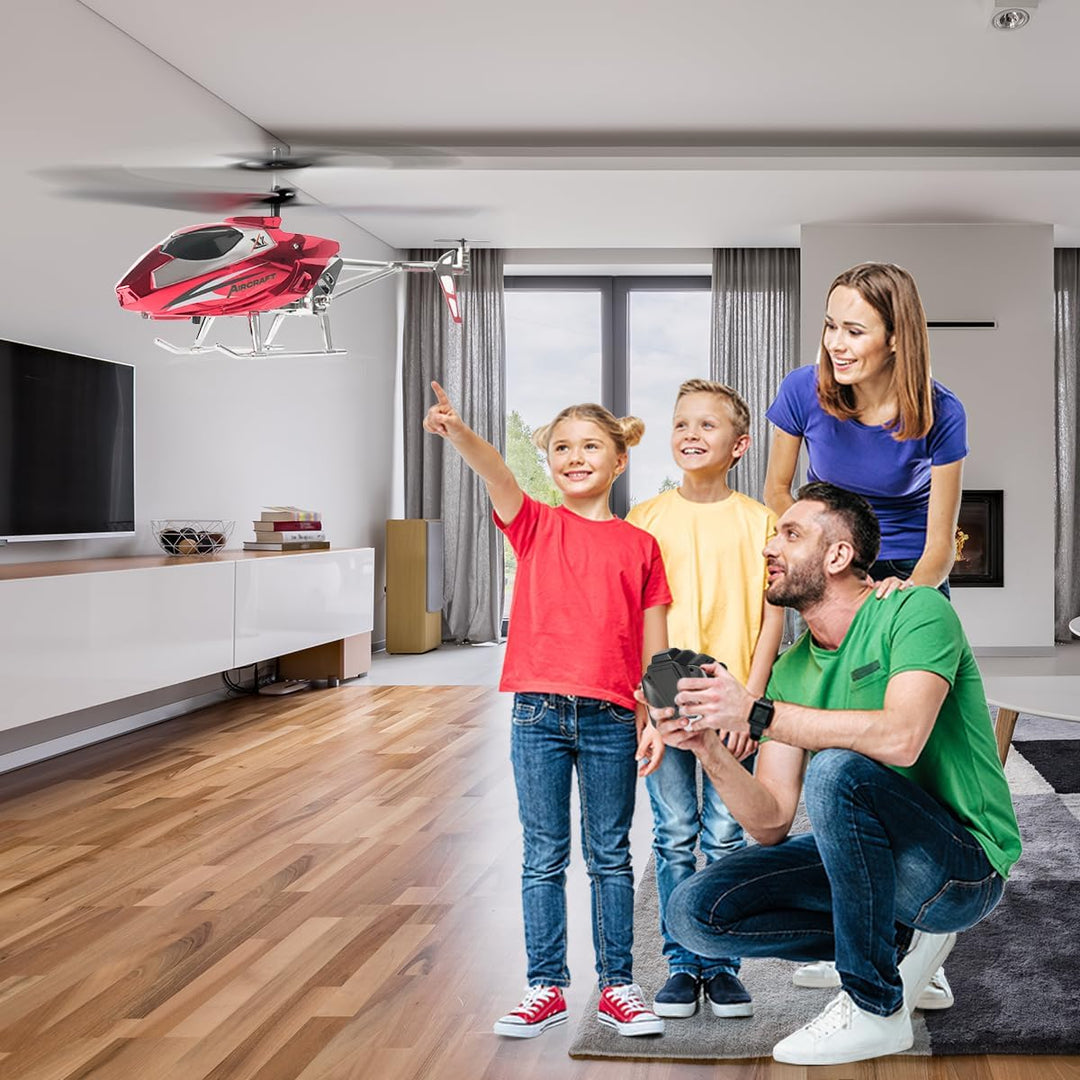VATOS RC-Hubschrauber für Jungen, 2.4G Ferngesteuerter Hubschrauber mit LED-Licht für Kinder ab 12 J