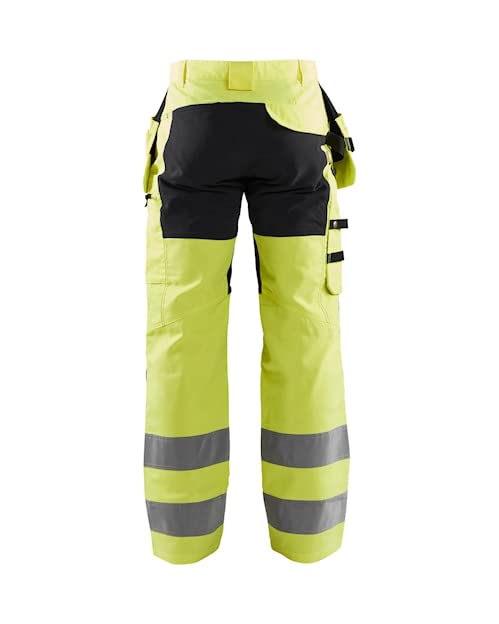 Blaklader 15521811 Hochsichtige Hose mit Stretch, Gelb/Marine, grootte C154 C154 Yellow / Navy Blue,