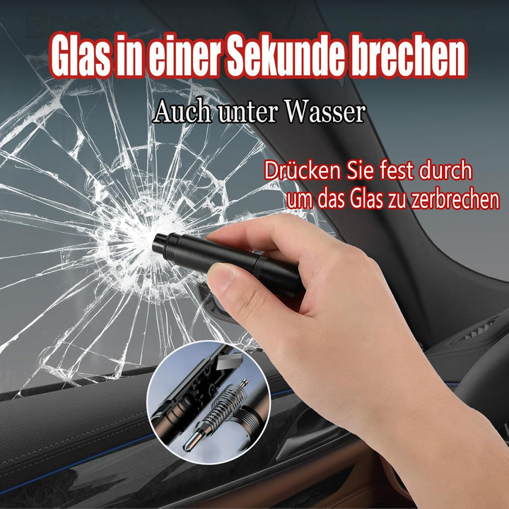 2in1 Gurtschneider Notfallhammer，3 Stück Notfallhammer Auto mit Gurtschneider，Nothilfewerkzeuge brec