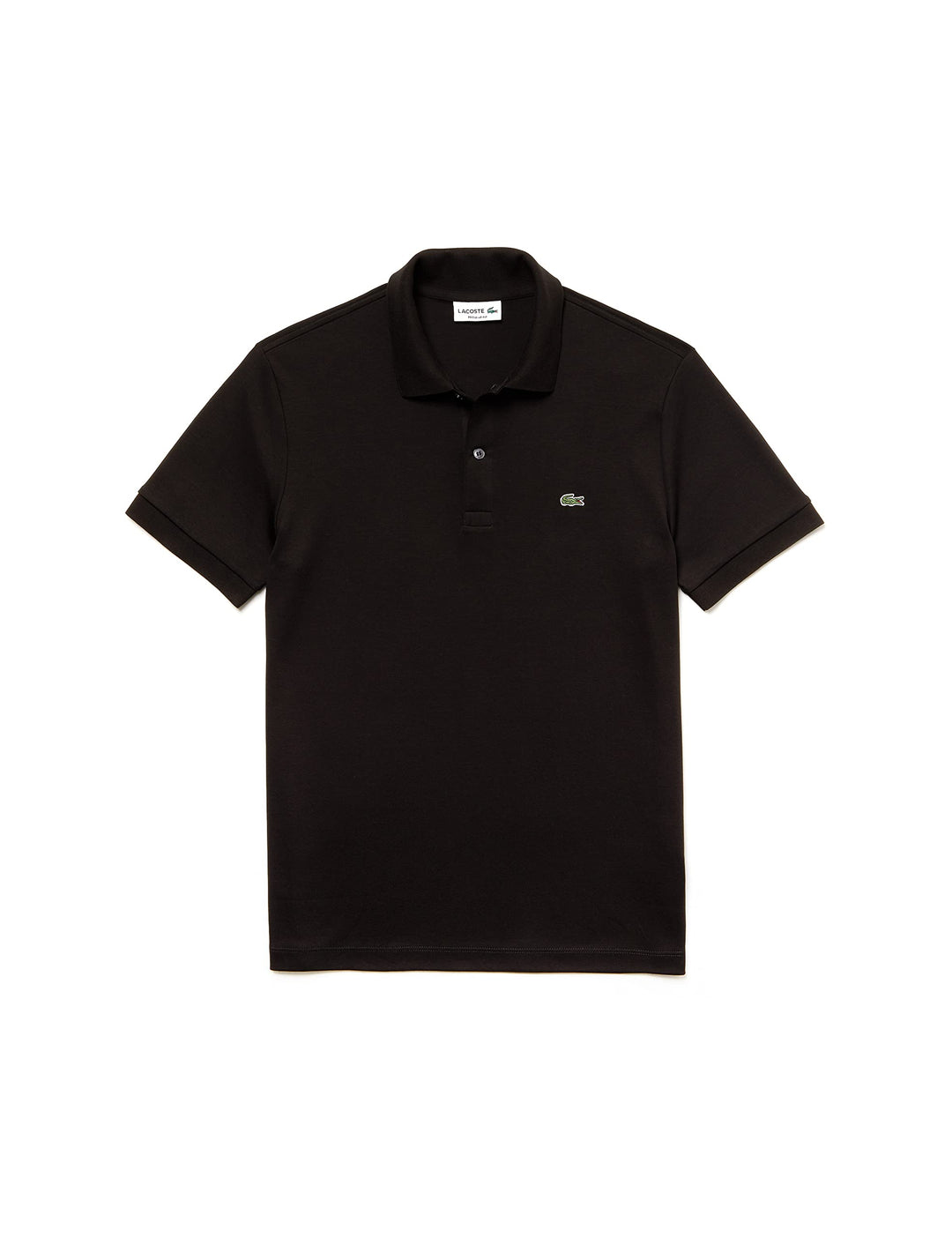 Lacoste Herren Polo-Shirt Kurzarm DH2050, Männer Polo-Hemd,2 Knopf,Regular Fit S Noir, S Noir