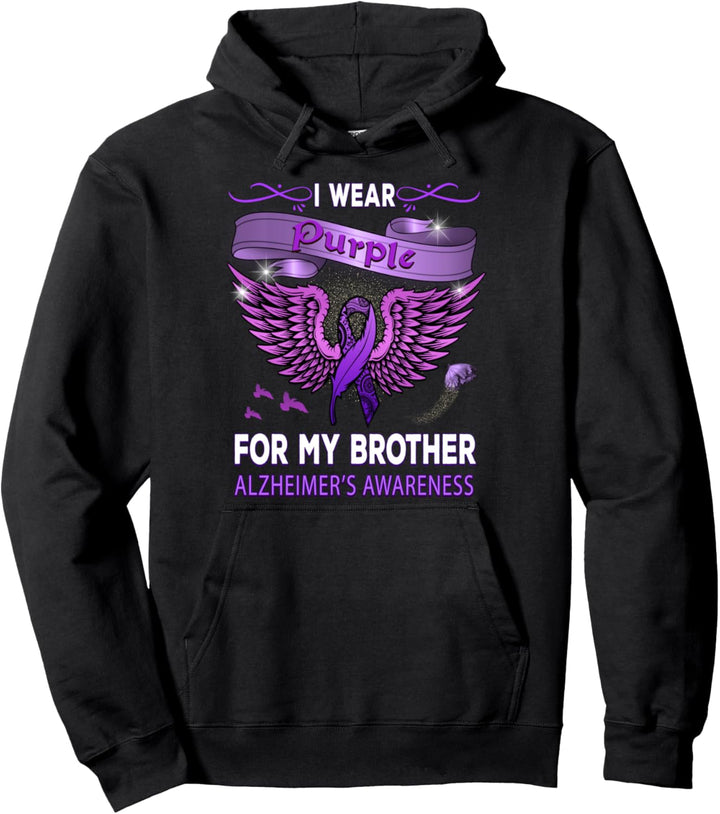 Alzheimer-Sensibilisierungsprodukte Ich trage Lila für Pullover Hoodie