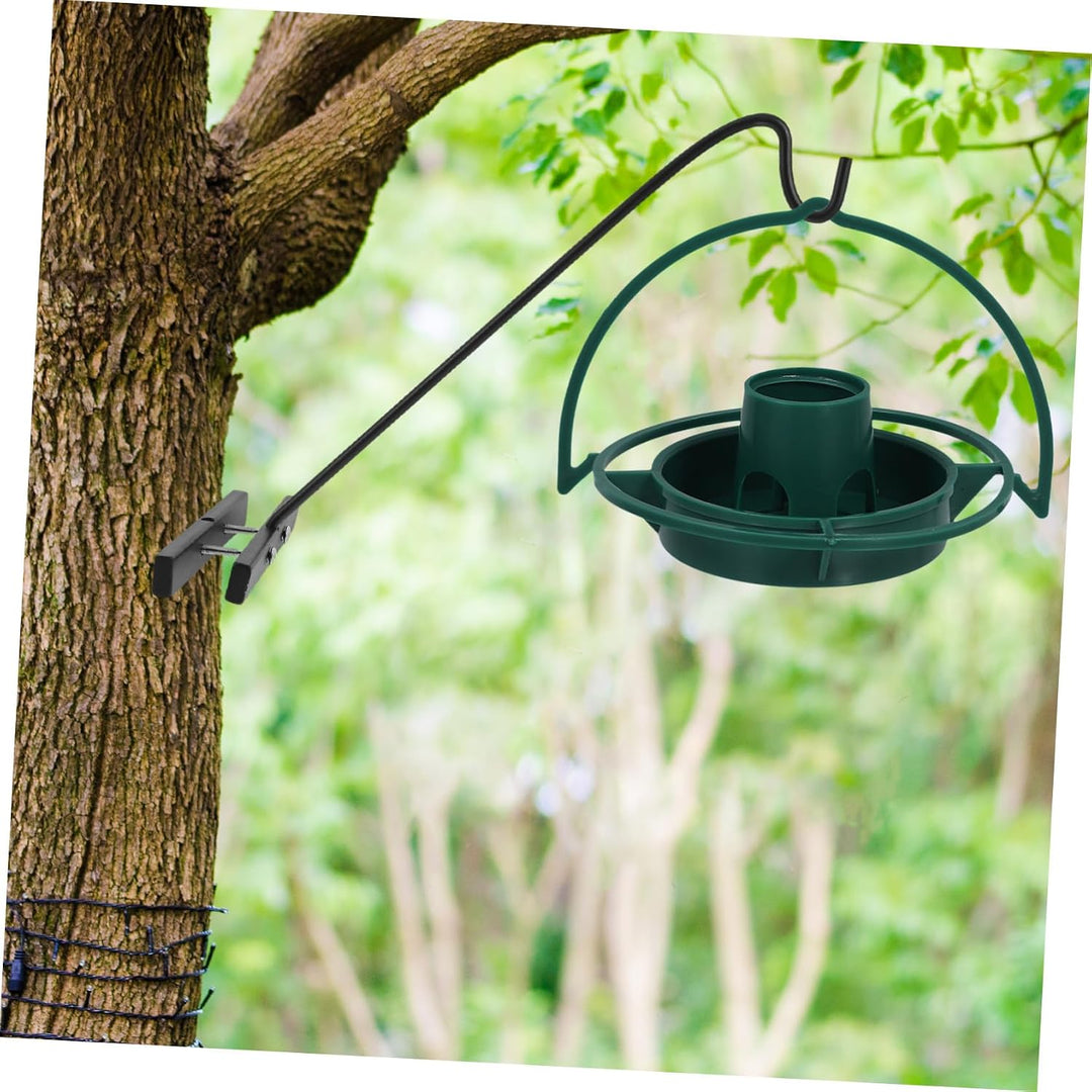 Heavy Duty Stahl Vogelhäuschen Halterung mit Drehbarem Arm Wetterfester Geländerhalter für Terrasse