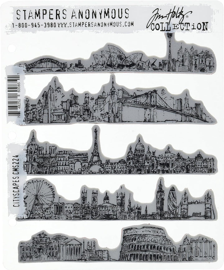 Art Gone Wild Stampers Anonymous, Stadtbild, Synthetic Material, Mehrfarbig, 24.5 x 19 x 0.6 cm Stad