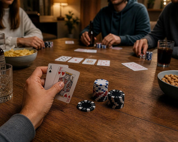 Pokerkoffer: Professionelles Poker-Set im abschliessbaren Aluminium-Koffer (Kartenspiele, Pokerspiel