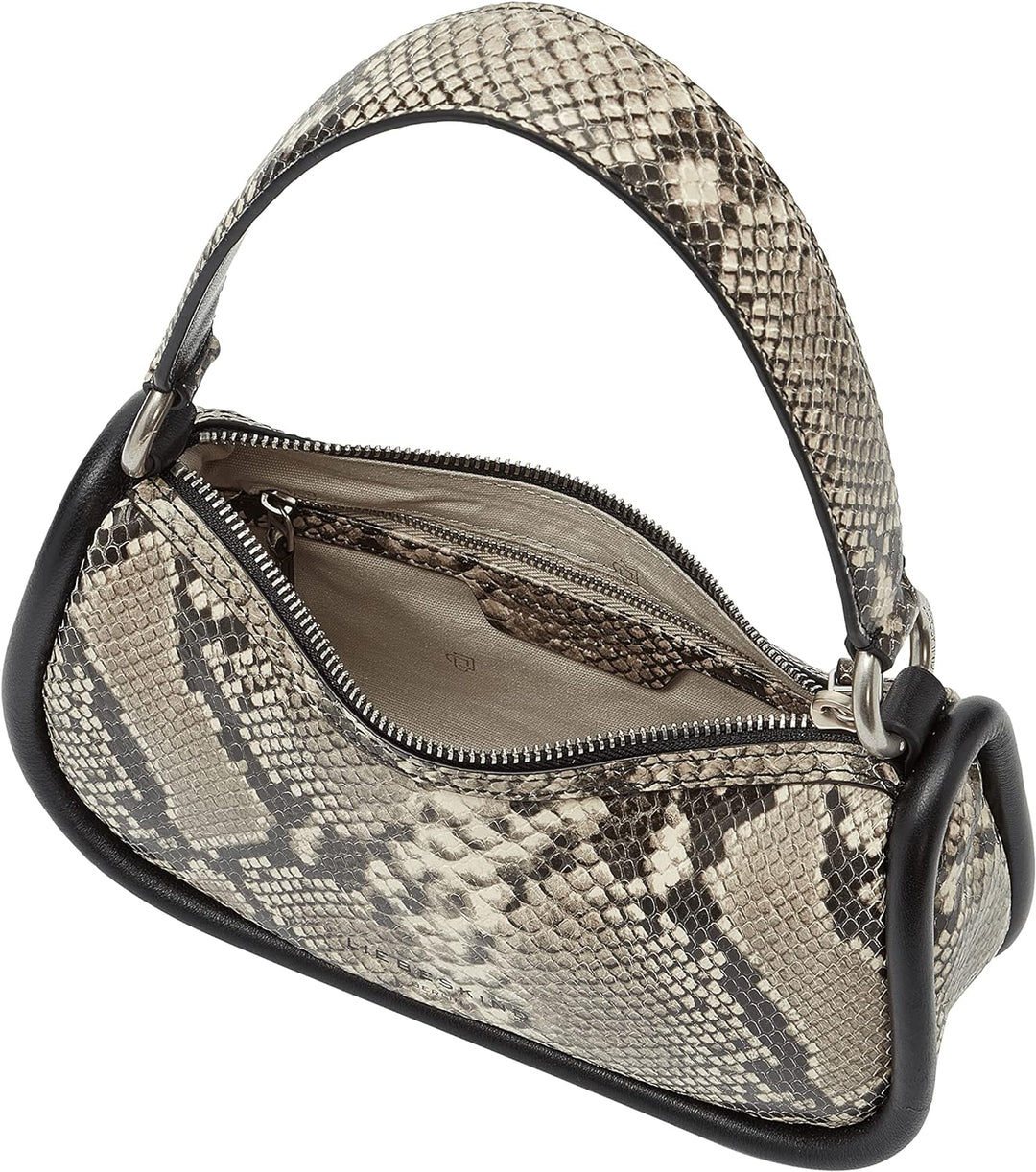 Liebeskind Berlin FAB 2 SNAKE HOBO Schultertasche, Small (HxBxT 15cm x 25.5cm x 6cm)