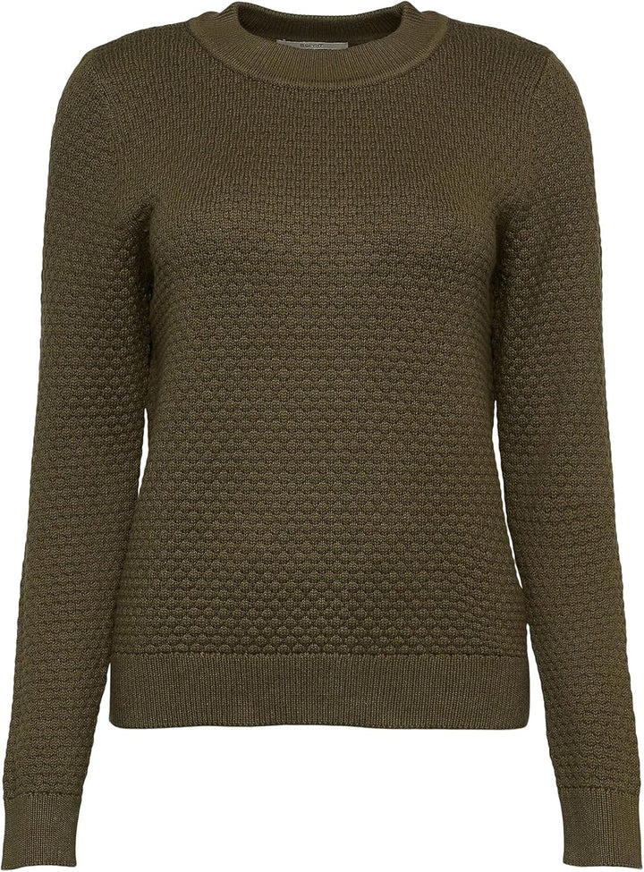 ESPRIT Damen Pullover XXS 355/Dark Khaki, XXS 355/Dark Khaki