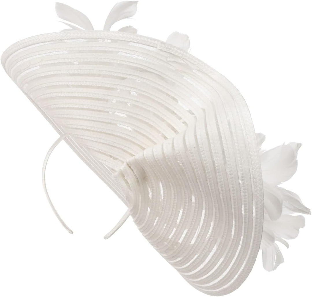 McBURN Dalenia Large Plate Fascinator Haarschmuck Kopfschmuck Damen - Made in Italy Frühling-Sommer
