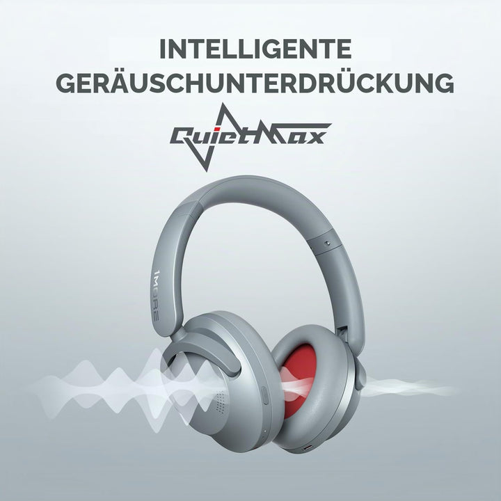 1MORE SonoFlow Noise Cancelling Kopfhörer, Bluetooth Kopfhörer mit Aktiver Geräuschunterdrückung, 70