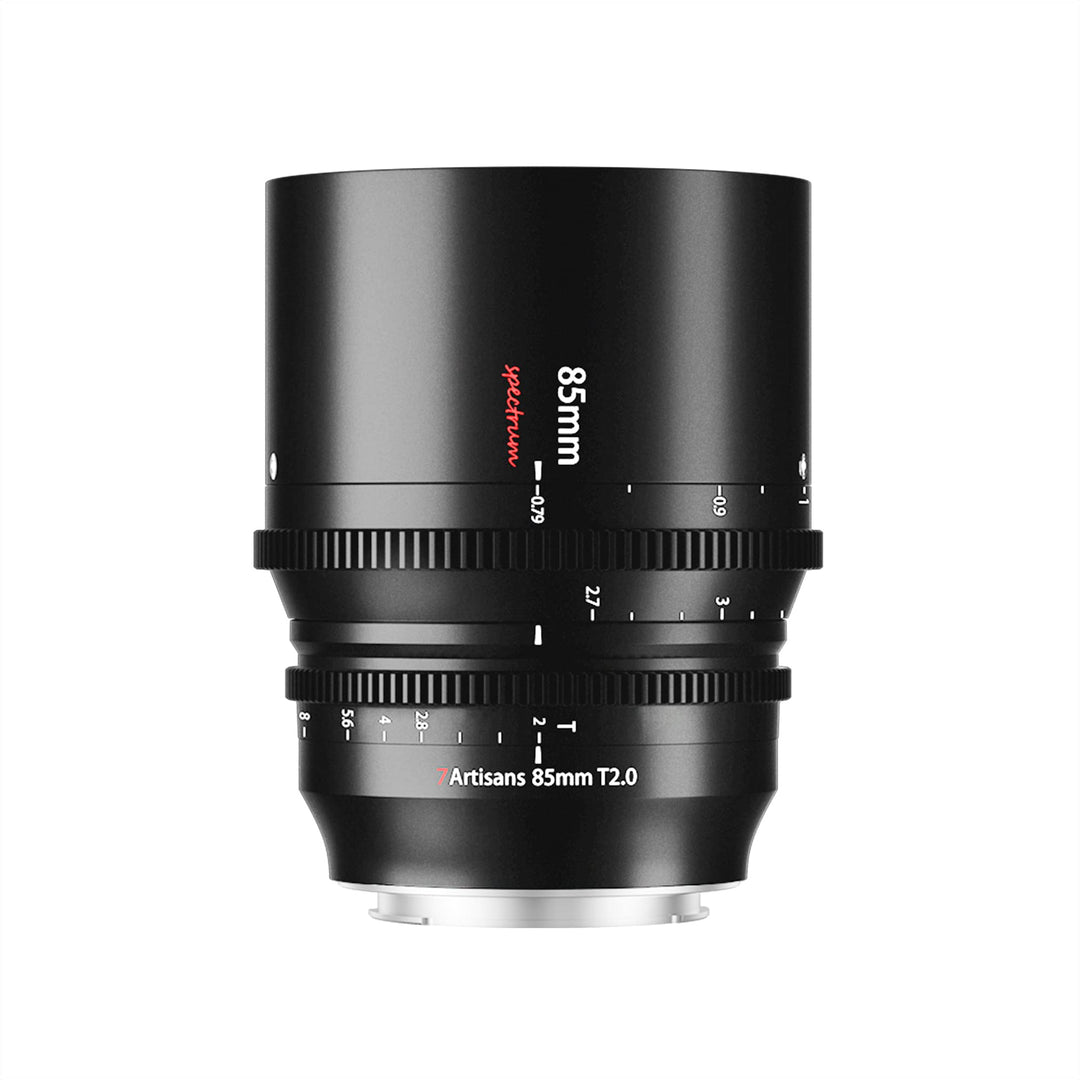 7artisans 85 mm T2.0 grosse Blende, Vollformat-Cine-Objektiv, kompatibel mit Canon RF-Mount, manuell