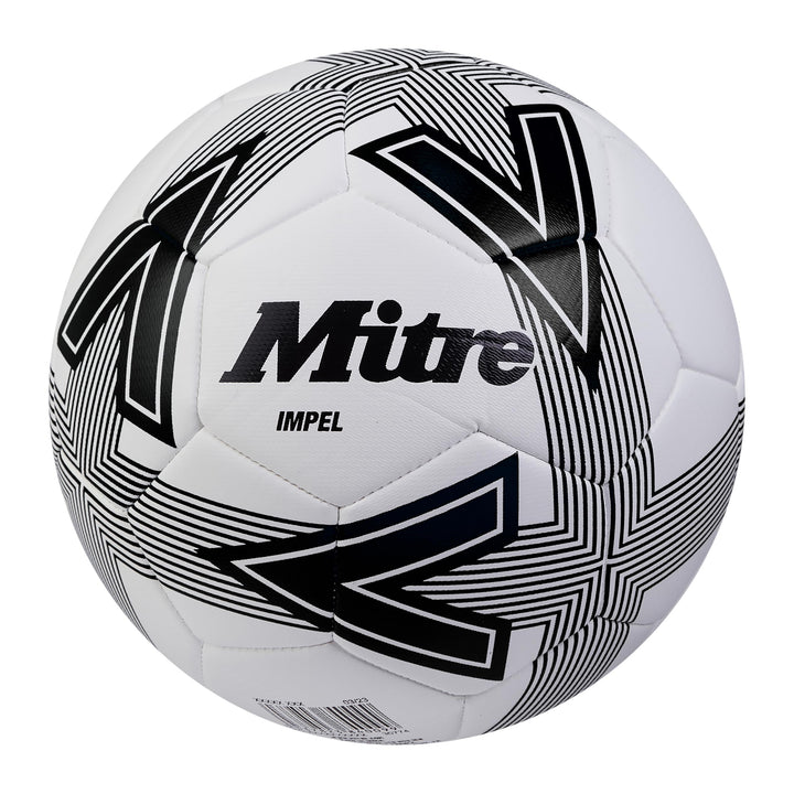 Mitre Impel L30P Fussball | Extrem trsapazierfähig | formbeständig Fussball Weiss/Schwarz 3 Impel Mi