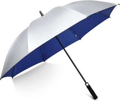 G4Free 54/62 Zoll Golfschirm Regenschirme Silberbeschichtet Sonnenschutz Grosse Winddicht Wasserdich
