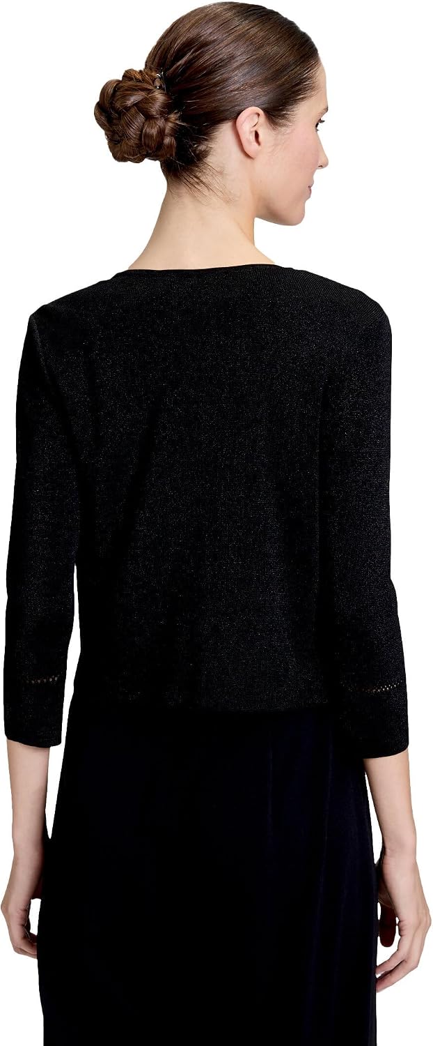 Vera Mont Damen Strickbolero ohne Verschluss XS Schwarz, XS Schwarz