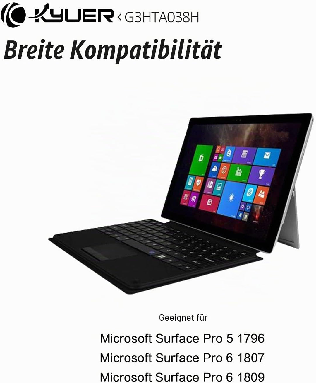 K KYUER G3HTA038H DYNM02 Tablette Akku Compatible with Microsoft Surface Pro 5 5th 1796 2017/Surface