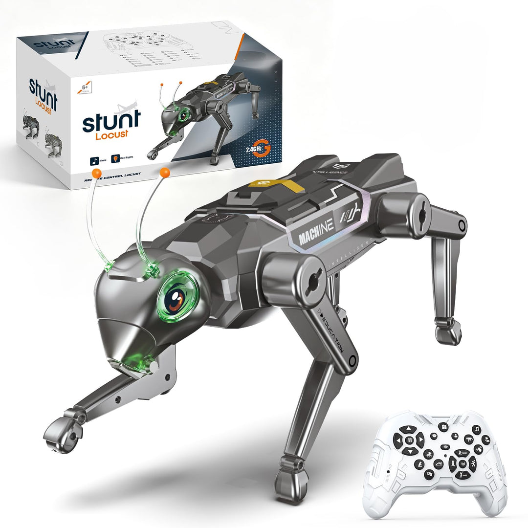 YESHIN Ferngesteuerter Roboterhund für Kinder | Programmierbar, 16 Funktionen, Tanzen, Laufen, Kung