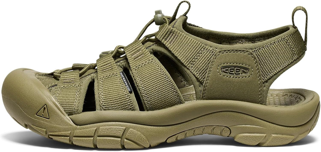 Keen Herren Newport H2 Sandale 42 EU Einfarbig Olivgrün, 42 EU Einfarbig Olivgrün