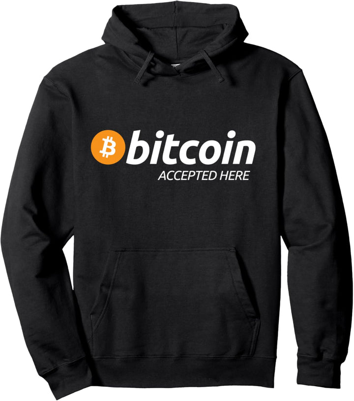 Bitcoin Accepted Here Krypto Währung Händler Investor Geschenk Pullover Hoodie