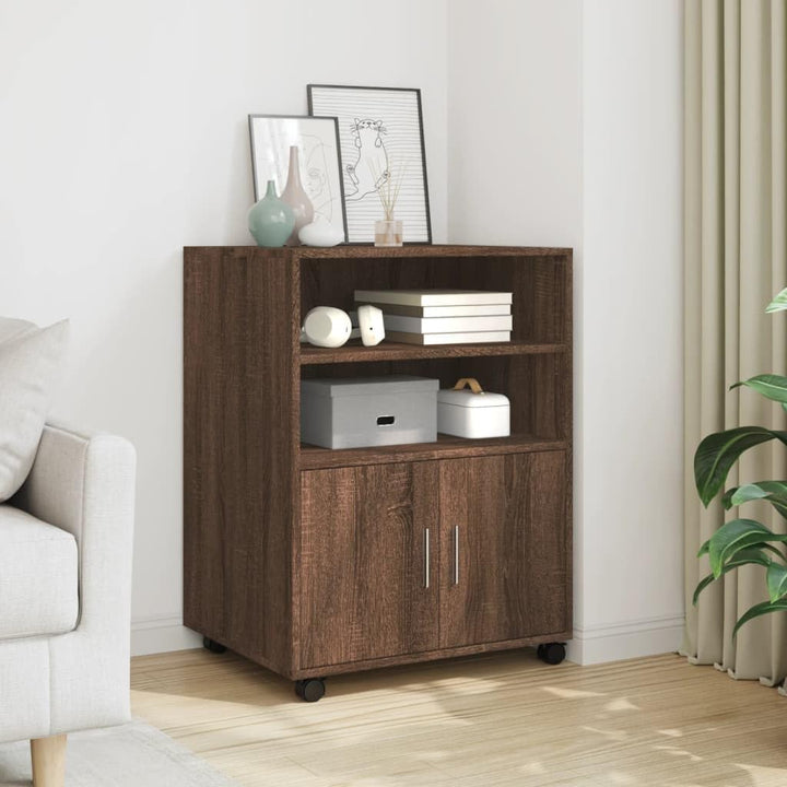 vidaXL Rollschrank, Büroschrank mit Stauraum, Aktenschrank für Wohnzimmer Büro, Bürocontainer Schran