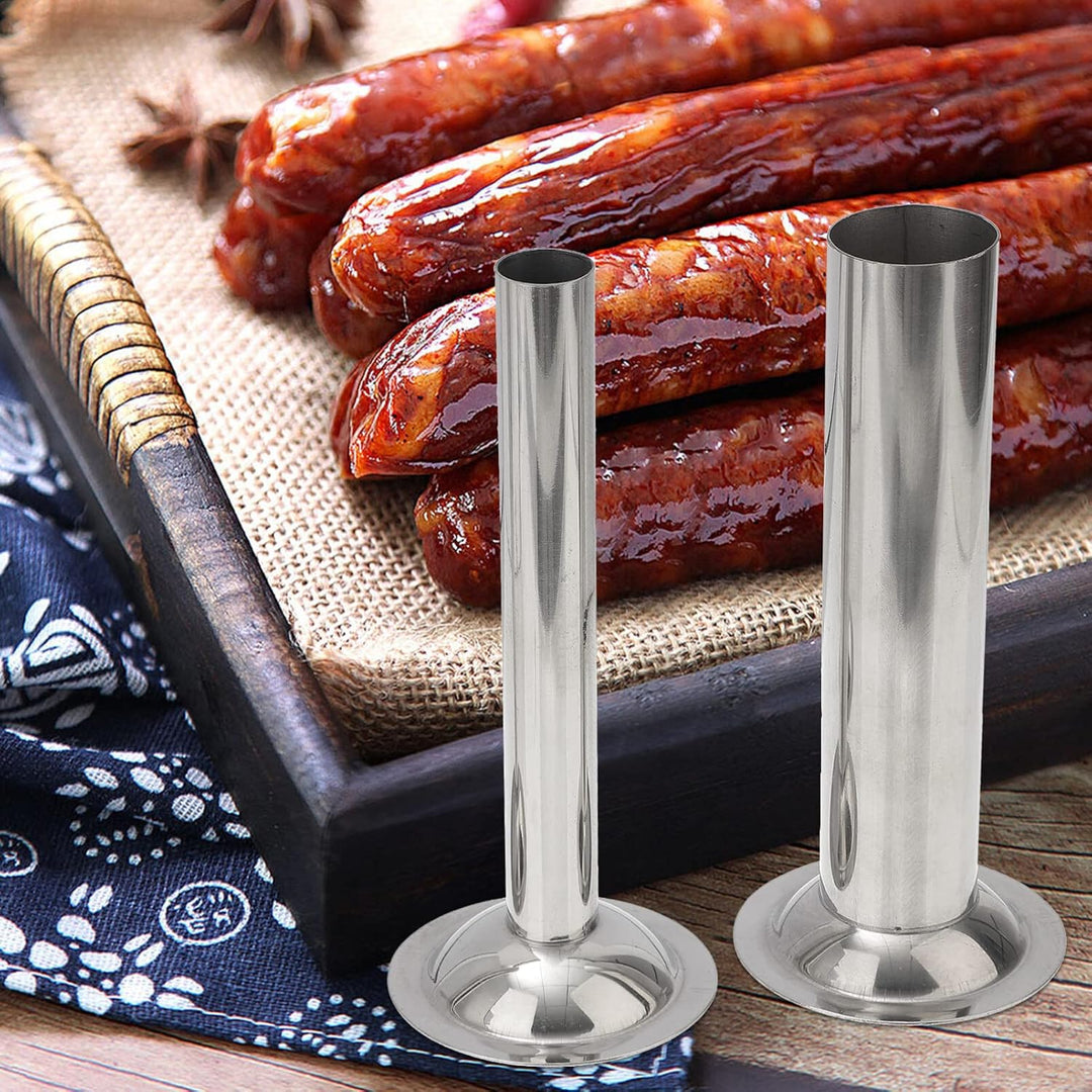 Edelstahl Wurstfüllrohre Set – 3 Stück Wurstfülltrichter Für Fleischwolf Grösse 8 Ideal Für Hausgema