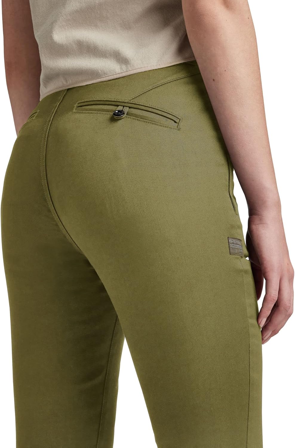 G-STAR RAW Damen Skinny Chinohose Pants 27W / 32L Grün (Smoke Olive D22892-c105-b212), 27W / 32L Gr&amp;