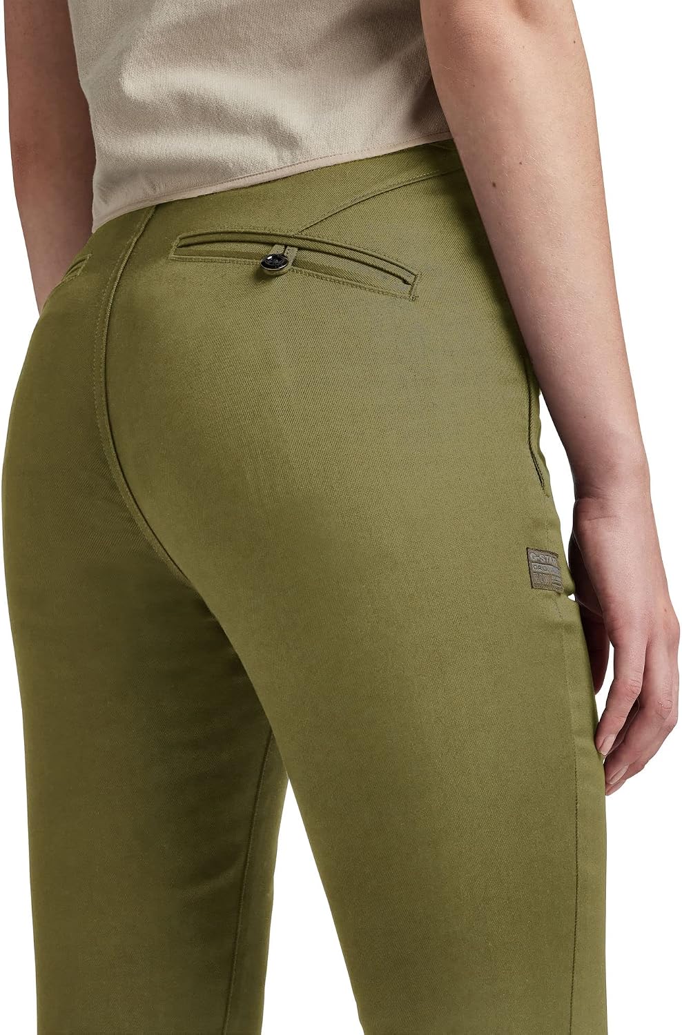 G-STAR RAW Damen Skinny Chinohose Pants 27W / 32L Grün (Smoke Olive D22892-c105-b212), 27W / 32L Gr&amp;