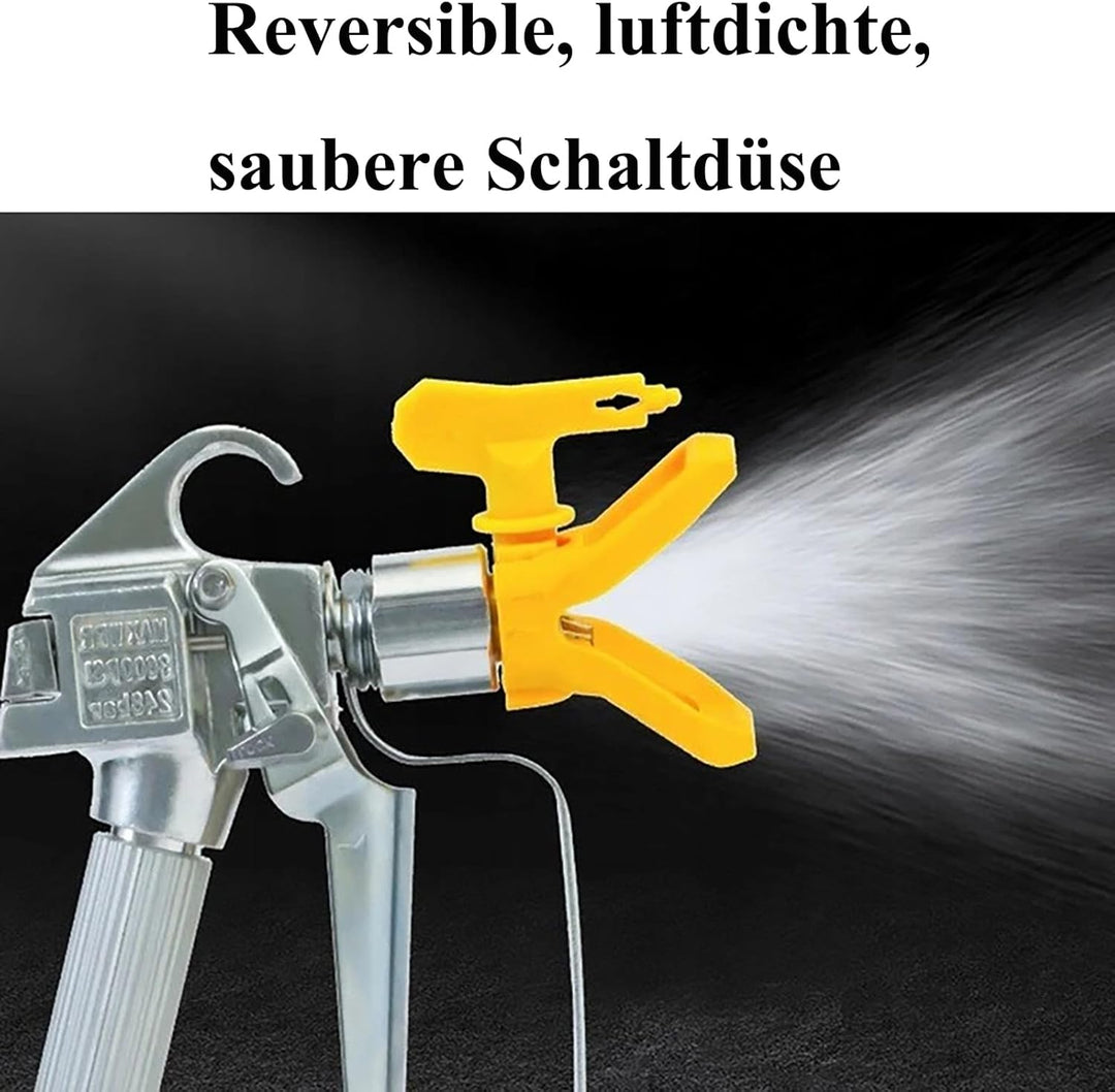 Anhoer 6 Stück Airless Düse mit Spitzendichtung Reversible Sprühspitzen mit 1 Düse Sitz für Farbspri