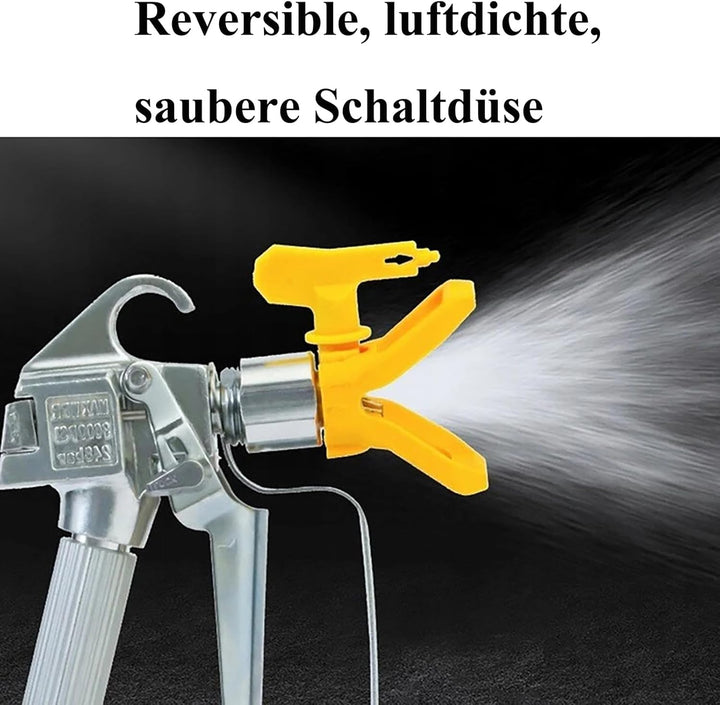 Anhoer 6 Stück Airless Düse mit Spitzendichtung Reversible Sprühspitzen mit 1 Düse Sitz für Farbspri