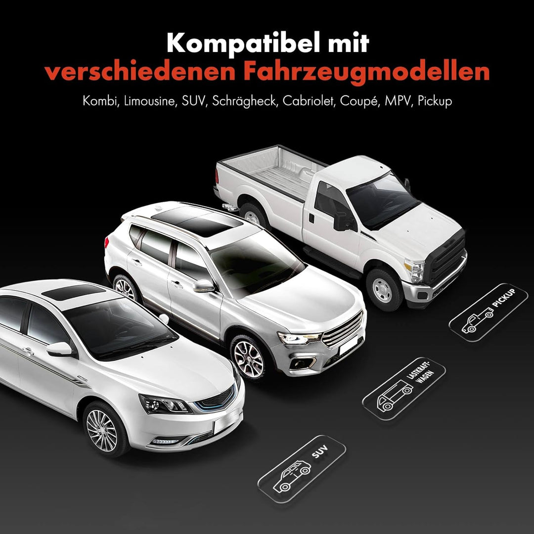 Frankberg 4X Universal Auto Schmutzfänger Spritzschutz Schneidbar Vorne Hinten Kompatibel mit Cabrio