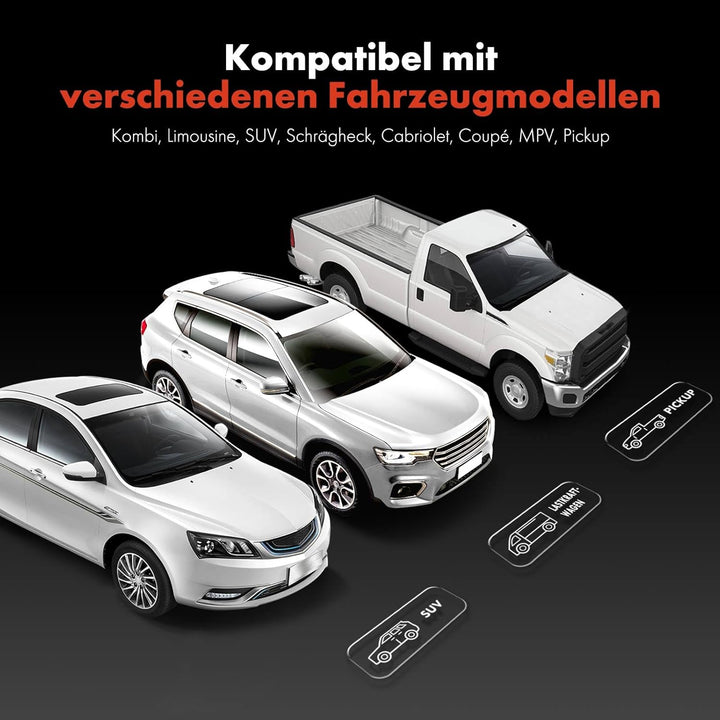 Frankberg 4X Universal Auto Schmutzfänger Spritzschutz Schneidbar Vorne Hinten Kompatibel mit Cabrio