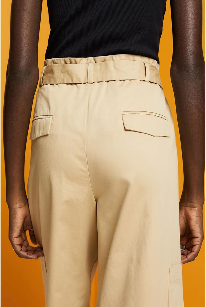 Esprit Collection Cargohose mit weitem Bein