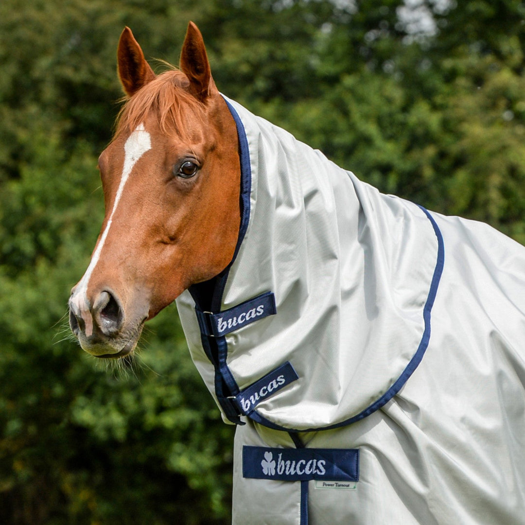 Bucas Power Turnout Combi Neck, Halsteil, Silber, Grösse XL (Rückenlänge 155 cm), XL