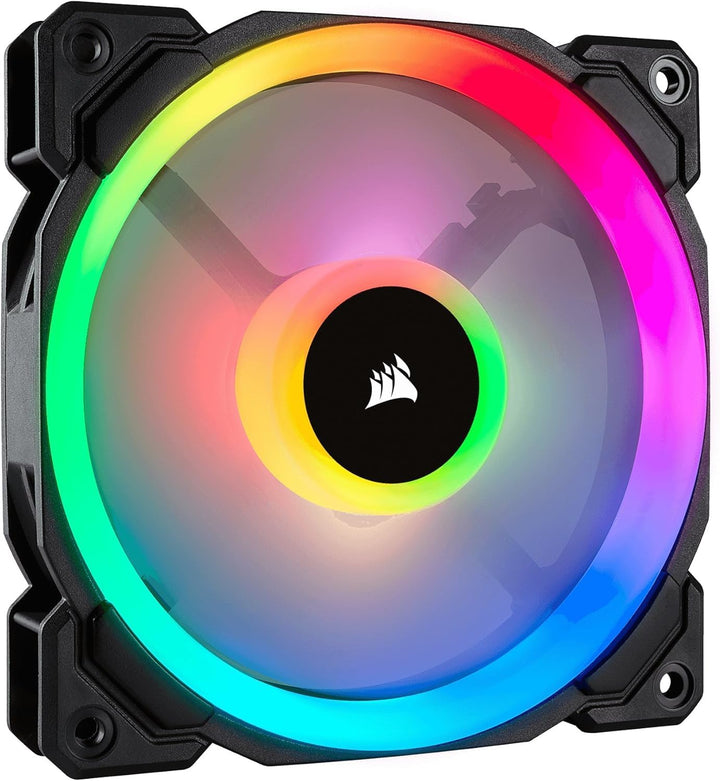 Corsair PWM-Lüfter RGB, Schwarz, 1 x 120 mm Lüfter Einzelpackung, Einzelpackung
