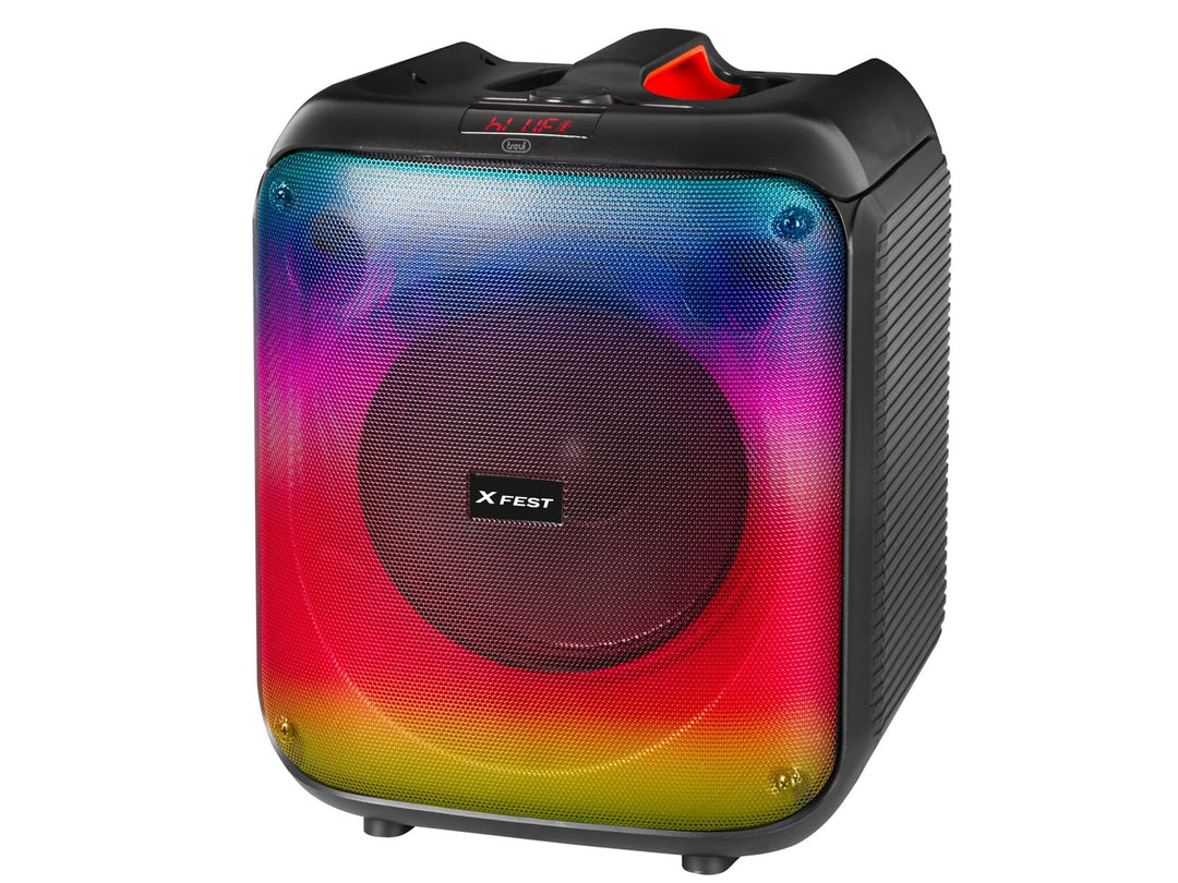 Trevi XFest XF 470 KB, Standlautsprecher, Tragbarer Lautsprecher mit Verstärker 60W, Karaoke-Musikbo