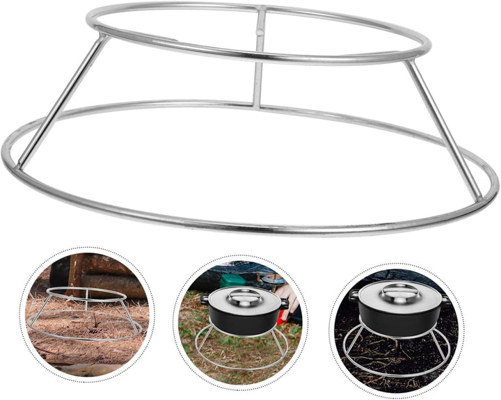 HANABASS Edelstahl Rundrost Camping Kücheneinsatz Eckrost Für Kessel Kochen Dämpfen Backen Outdoor