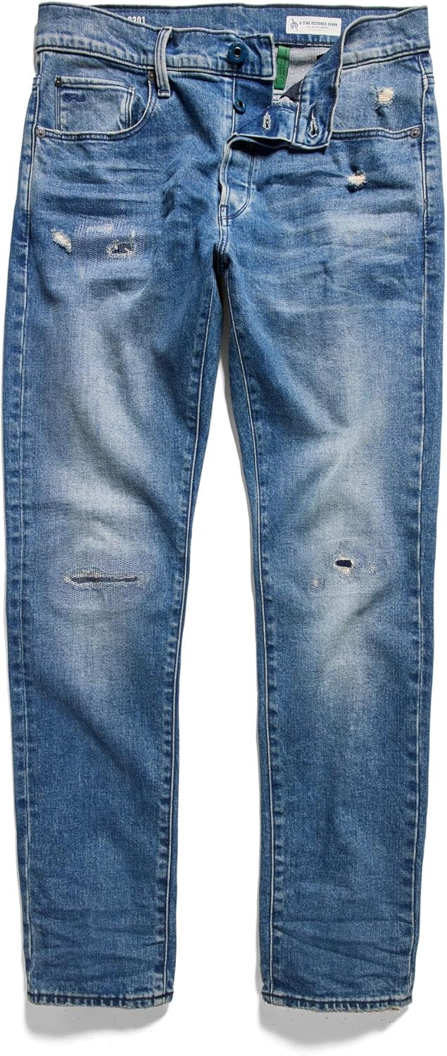 G-Star Herren Jeans 29W / 32L Blau (Faded Cascade Restored 51001-c052-c966), 29W / 32L Blau (Faded C