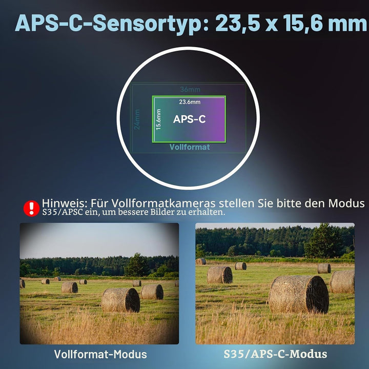 SIRUI Sniper 16mm Autofokus Objektiv, F1.2 Weitwinkel APS-C Kameraobjektiv, E Mount Objektiv für A64