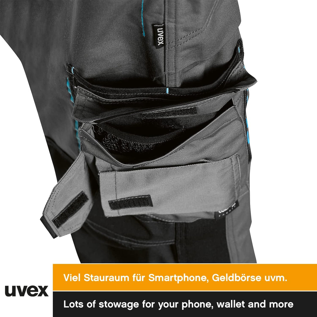 Uvex Tune-Up Herren-Arbeitshose lang - robuste Männer-Arbeitshosen mit Kniepolster-Taschen - 35% Bau