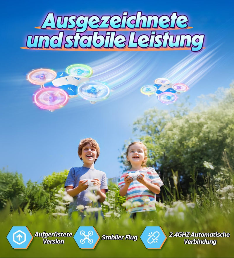 Korffe Mini Drohne für Kinder Spielzeug ab 6 7 8 9 10+ Jahre Jungen,RC Flugzeug Spielzeug Drone für