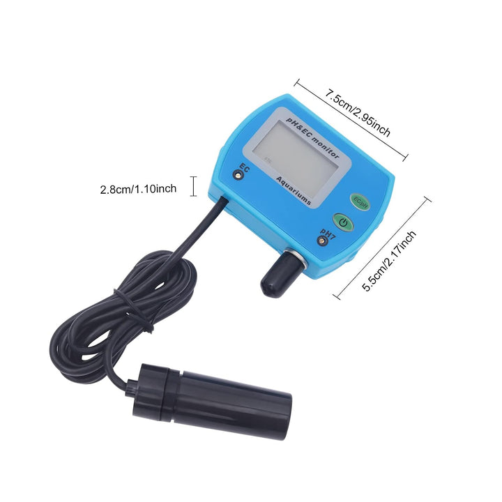 2-in-1 pH/EC Messgerät, Messbereich 0–14 pH &amp; 0–19,99 mS/cm, automatische Temperaturkompensation, BN