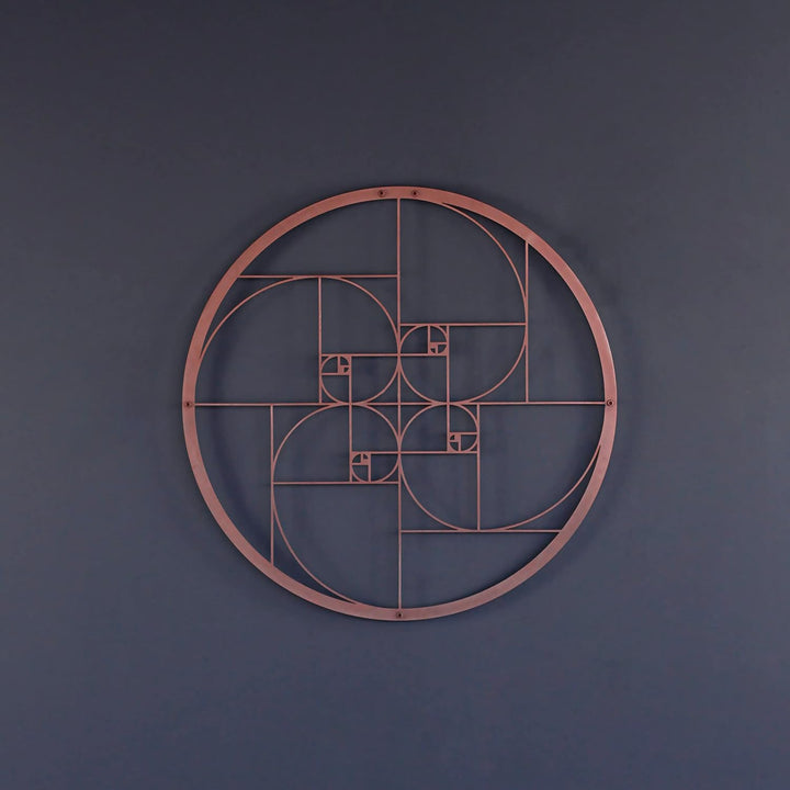 IWA CONCEPT Golden Ratio Metall Wanddekoration | Einzigartige Moderne Dekoration für Wohnzimmer | Me