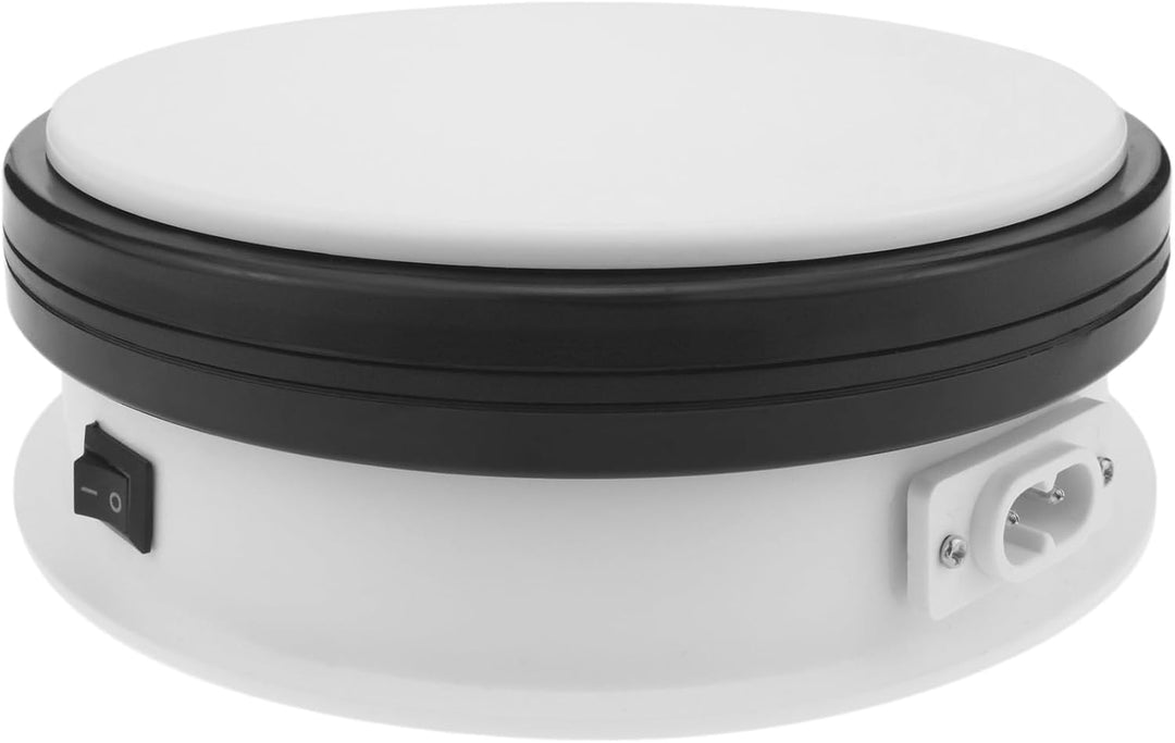 PrimeMatik - Elektrish rotierende drehteller 15cm weiss