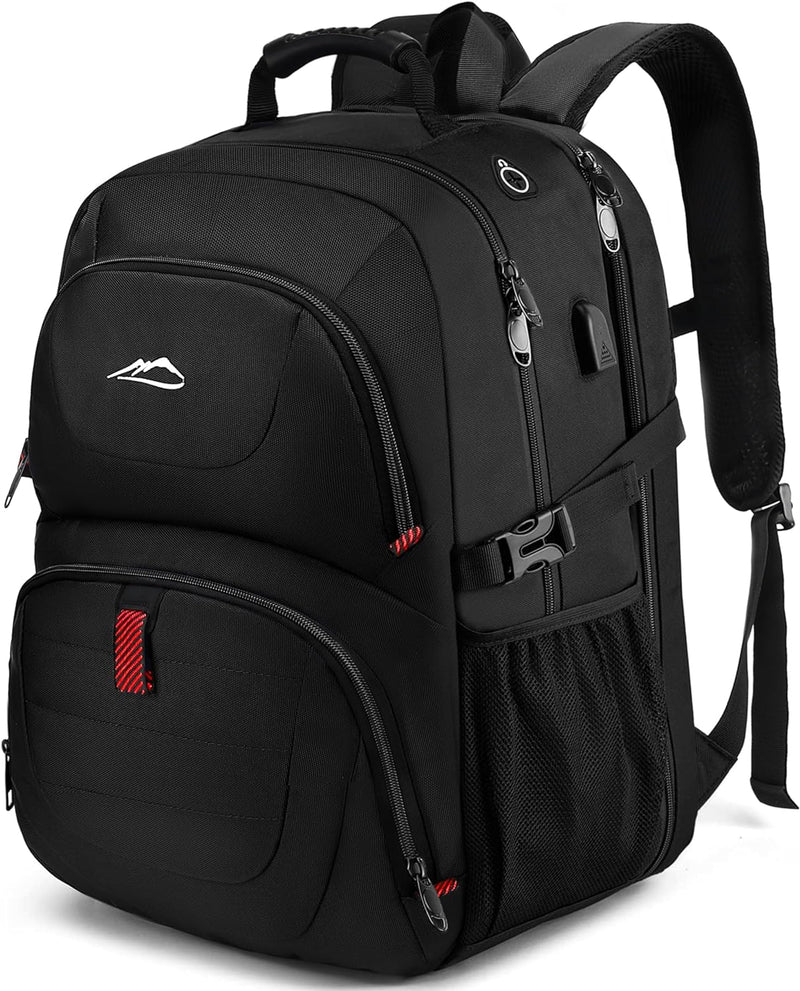 PROETRADE Extra Grosser Rucksack Herren 50L Laptop Rucksack 17 Zoll Schulrucksack Laptoptasche Anti